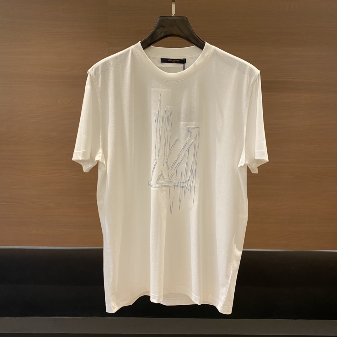L*V 23/ss LA GRECA 繡花logo短袖T恤