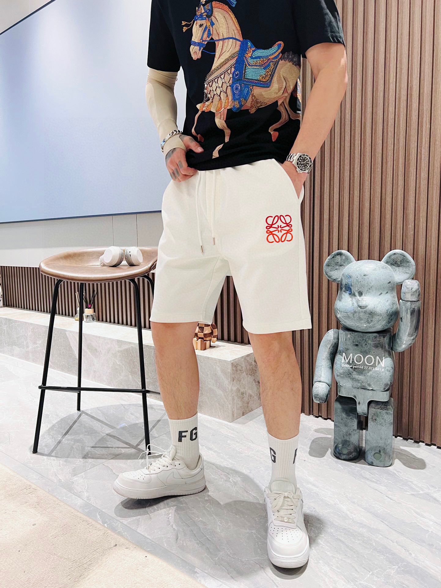 羅意威 2023夏季新款男士休閒短褲
