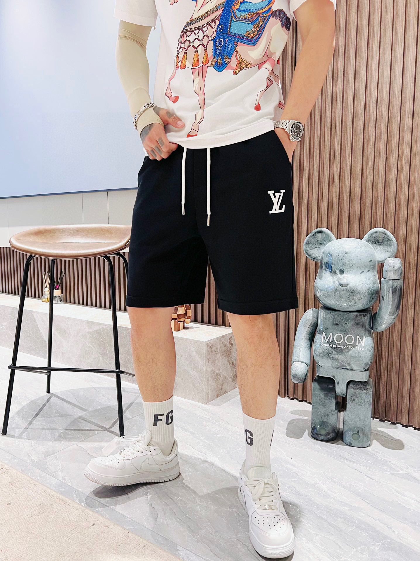 LV 2023夏季新款男士休閒短褲