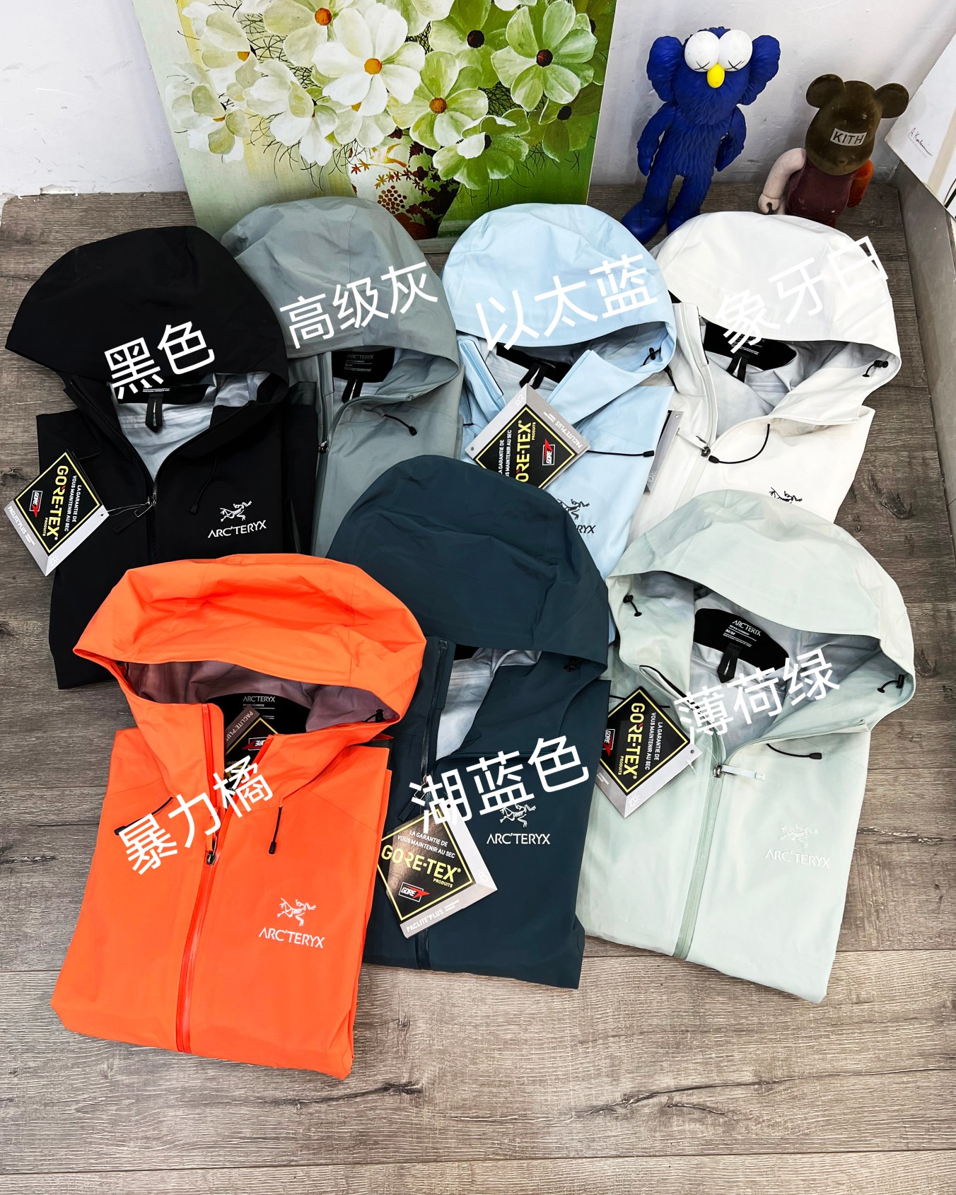 始祖鳥戶外防水硬殼衝鋒衣機能風拉鏈夾克
