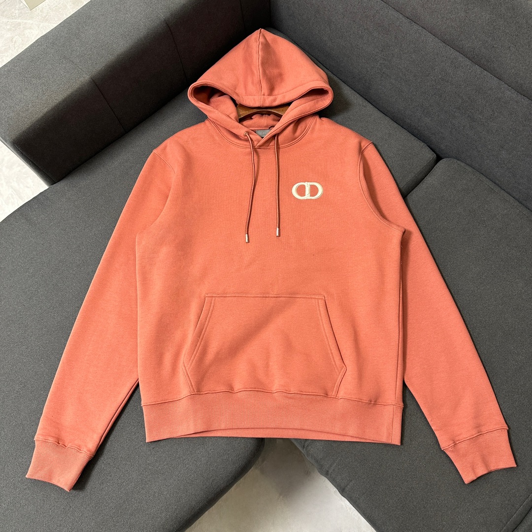 Dior 迪奧2023秋冬CD字母刺繡休閒運動帶帽衛衣
