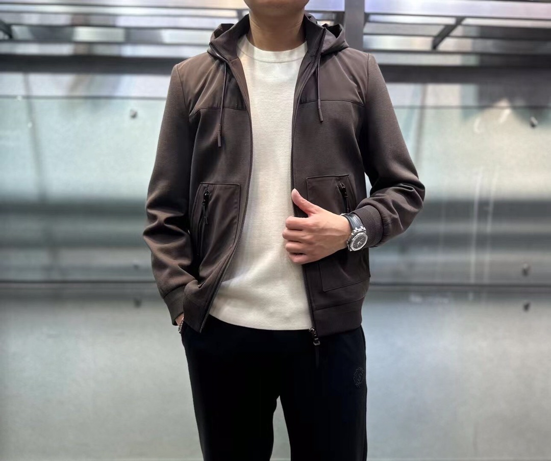 Ermenegildo Zegna 傑尼亞23SS 秋冬新款連帽夾克