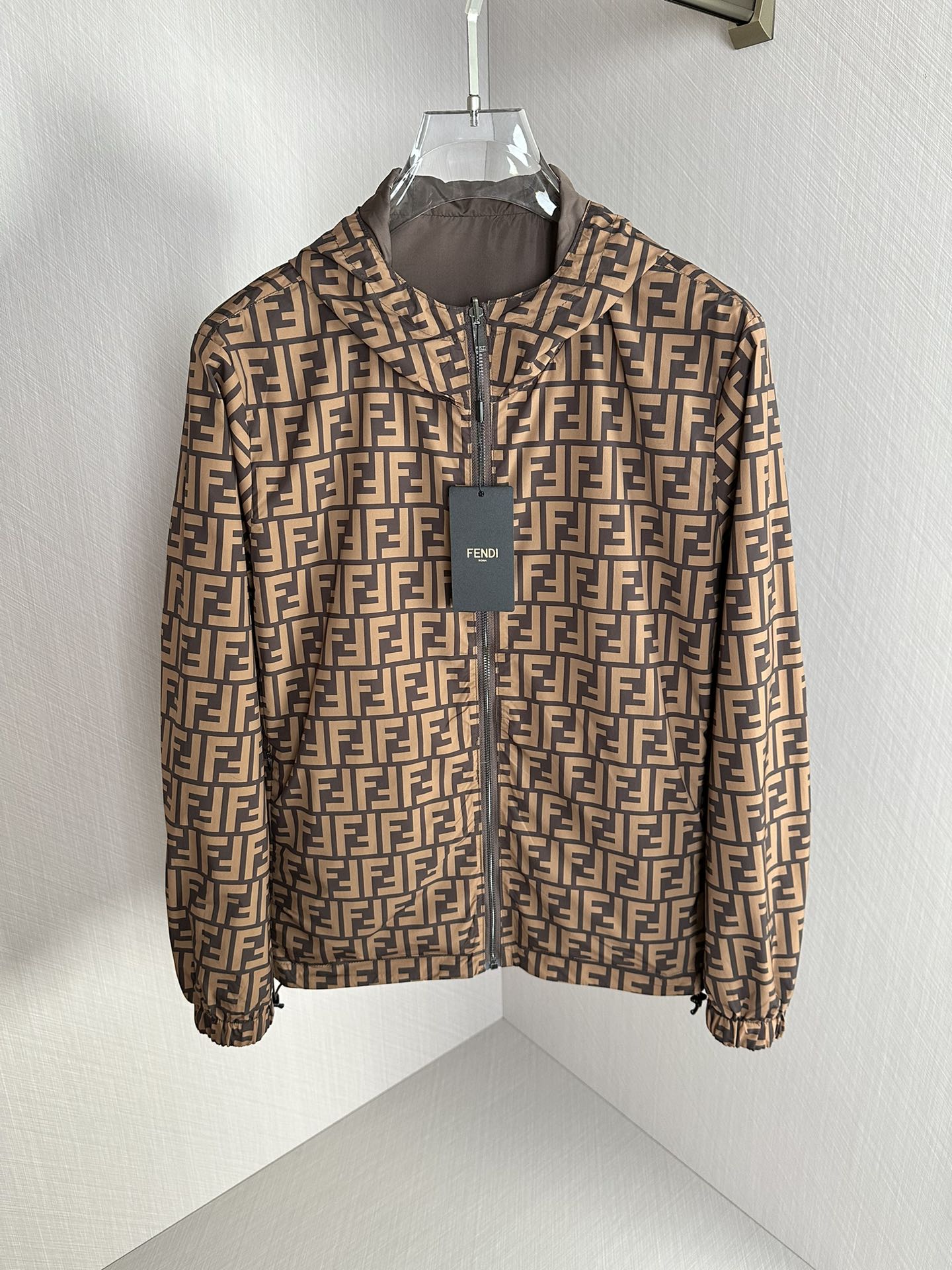 【Fendi 芬迪 2023年秋冬新品】雙面穿商務休閒精簡夾克