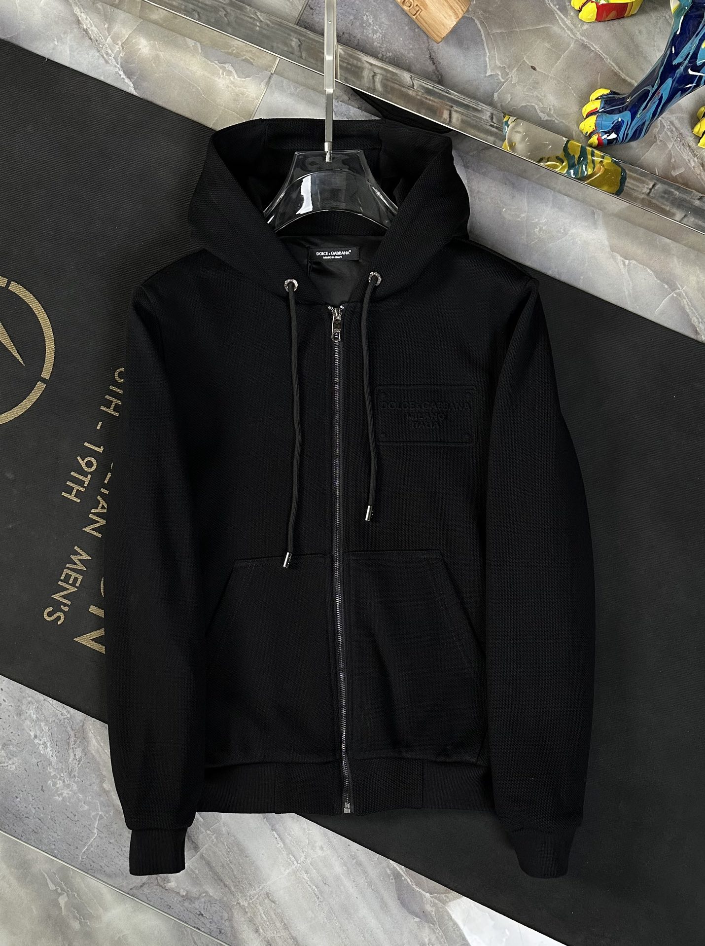 D&G 杜嘉班納 FW2023經典款連帽開衫衛衣外套