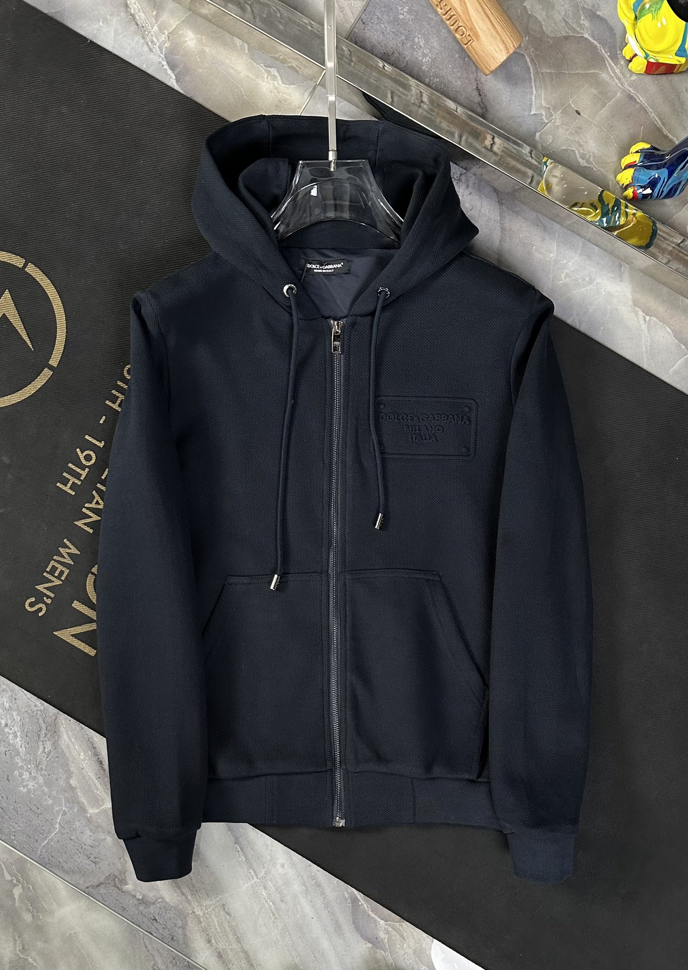 D&G 杜嘉班納 FW2023經典款連帽開衫衛衣外套