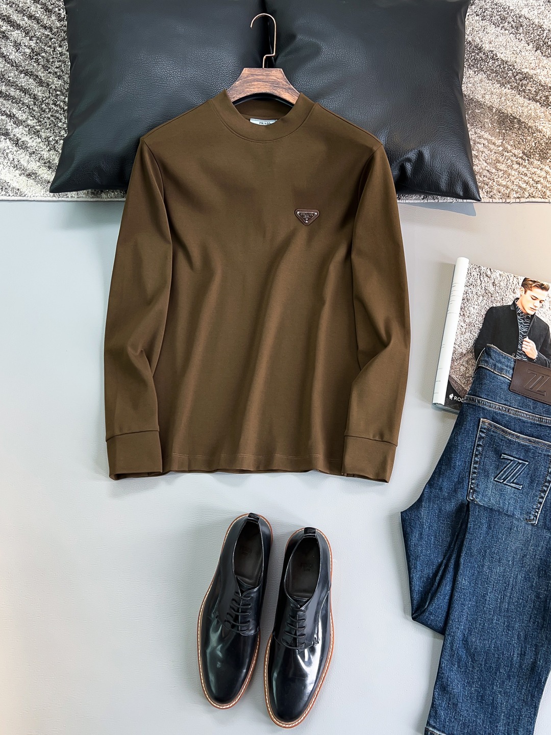 Prada# 23秋冬長袖T恤打底衫
