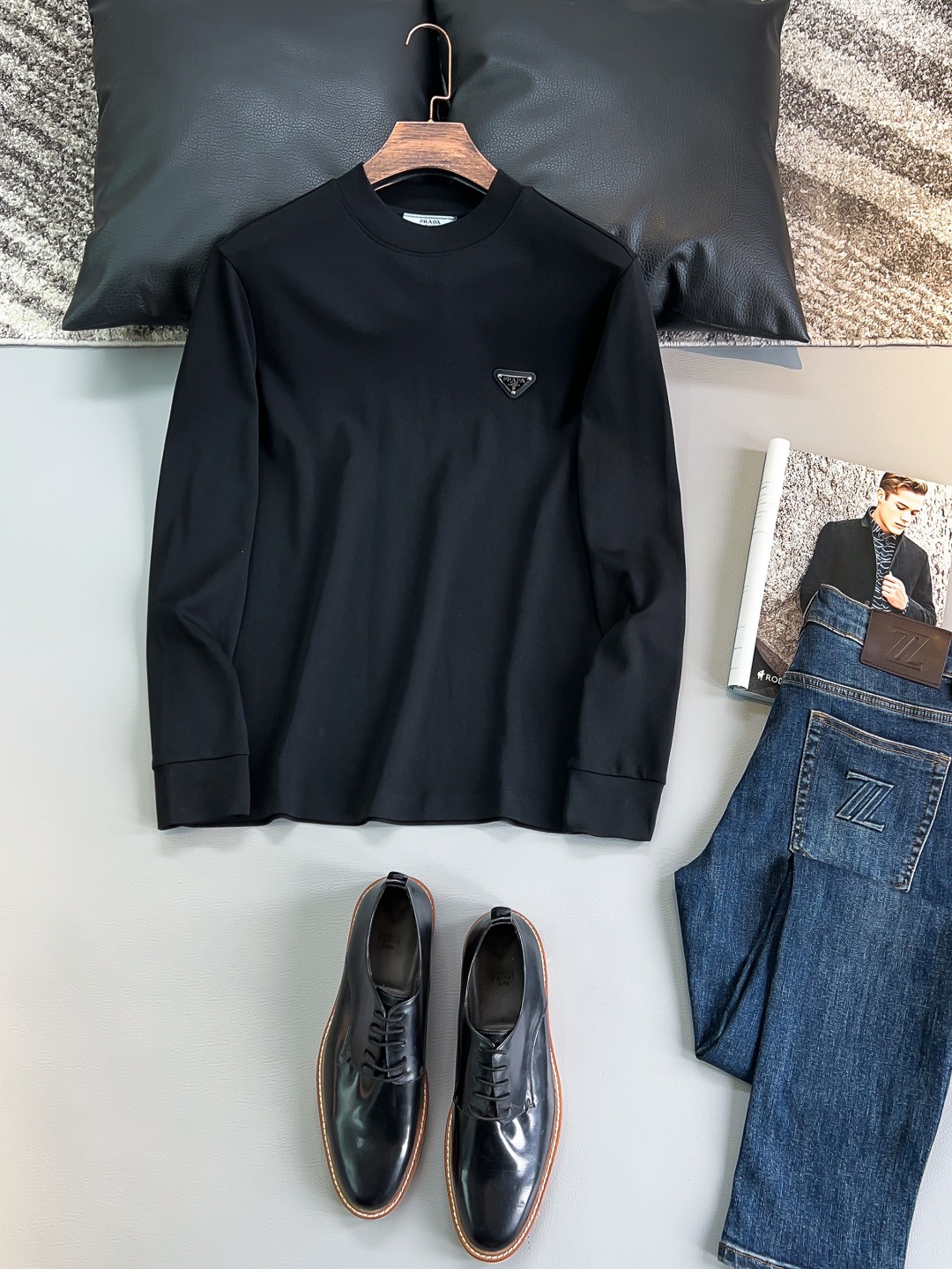 Prada# 23秋冬長袖T恤打底衫