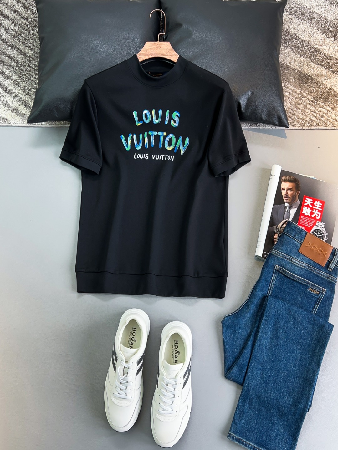 LV# 23秋冬短袖T恤打底衫