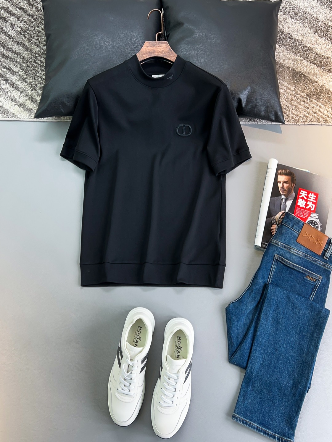 DIOR# 23秋冬短袖T恤打底衫