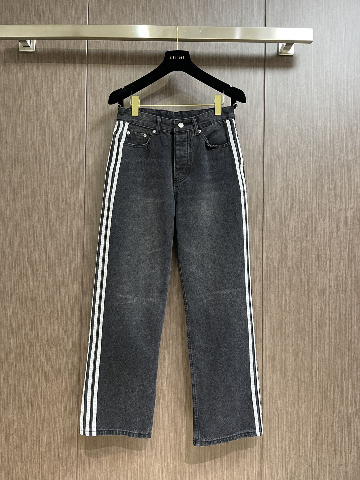 Balencaga x adidas 走秀款牛仔長褲
