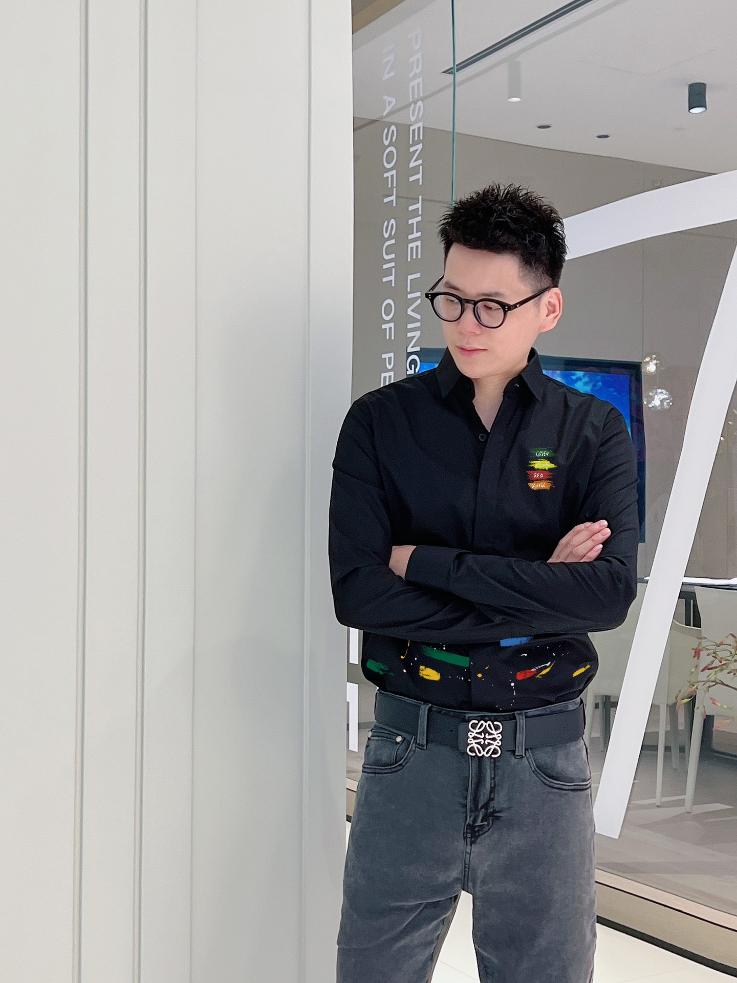迪奧 專櫃最新秋款男士必備款襯衫