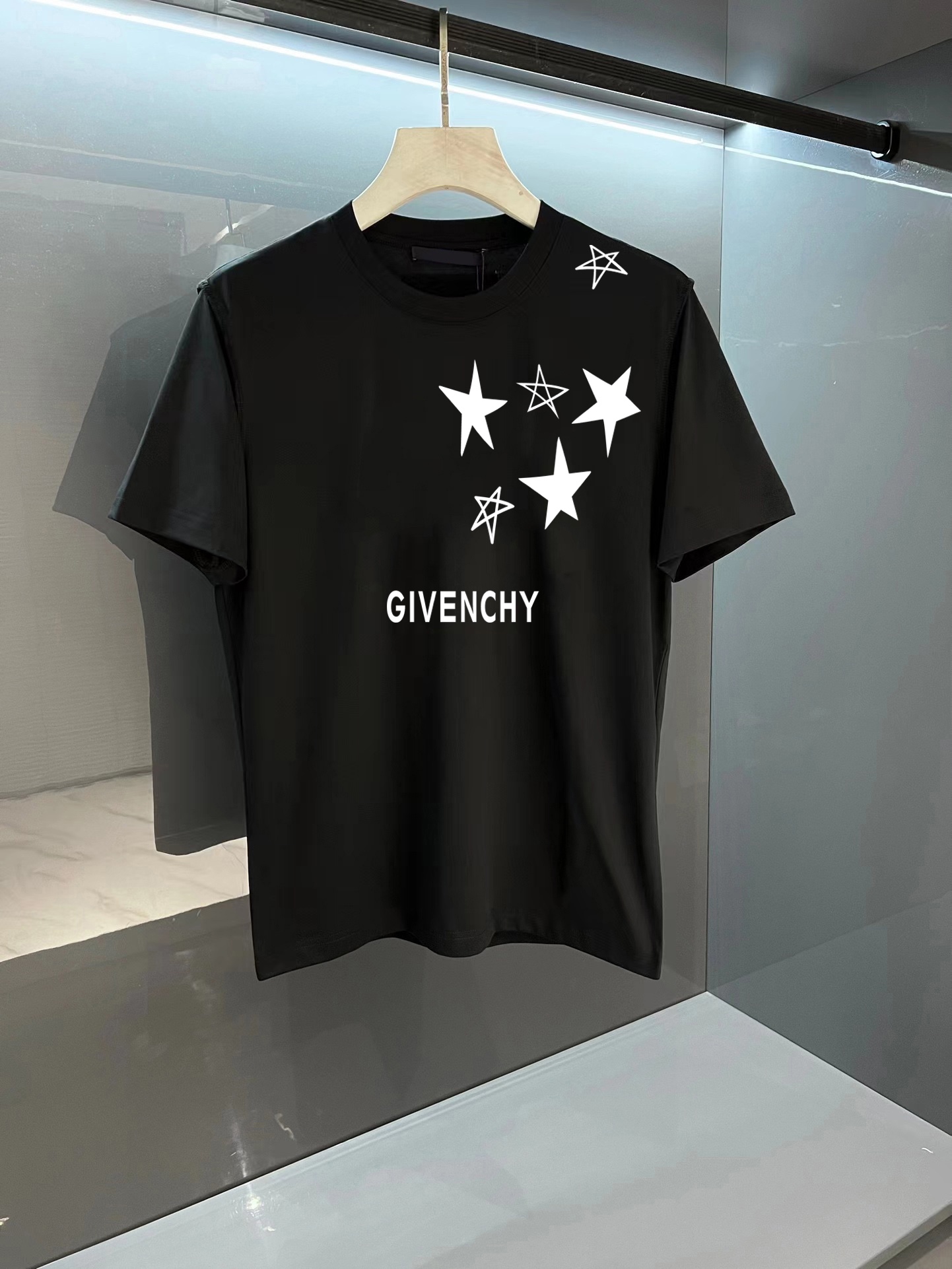 Givenchy 紀梵希 新款字母印花雙層重工短袖T桖