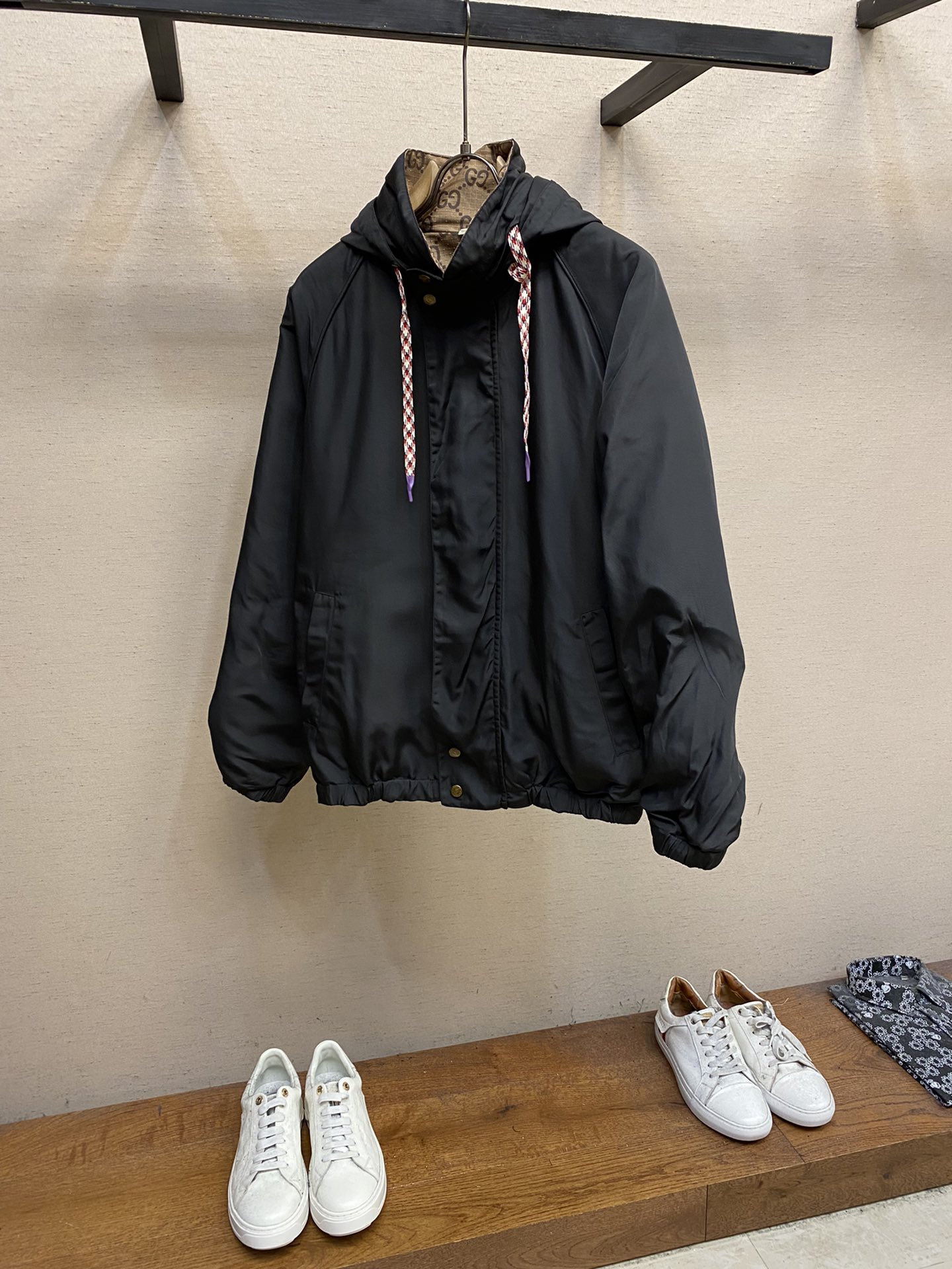 Gucci，2023FW經典老花雙面夾克外套
