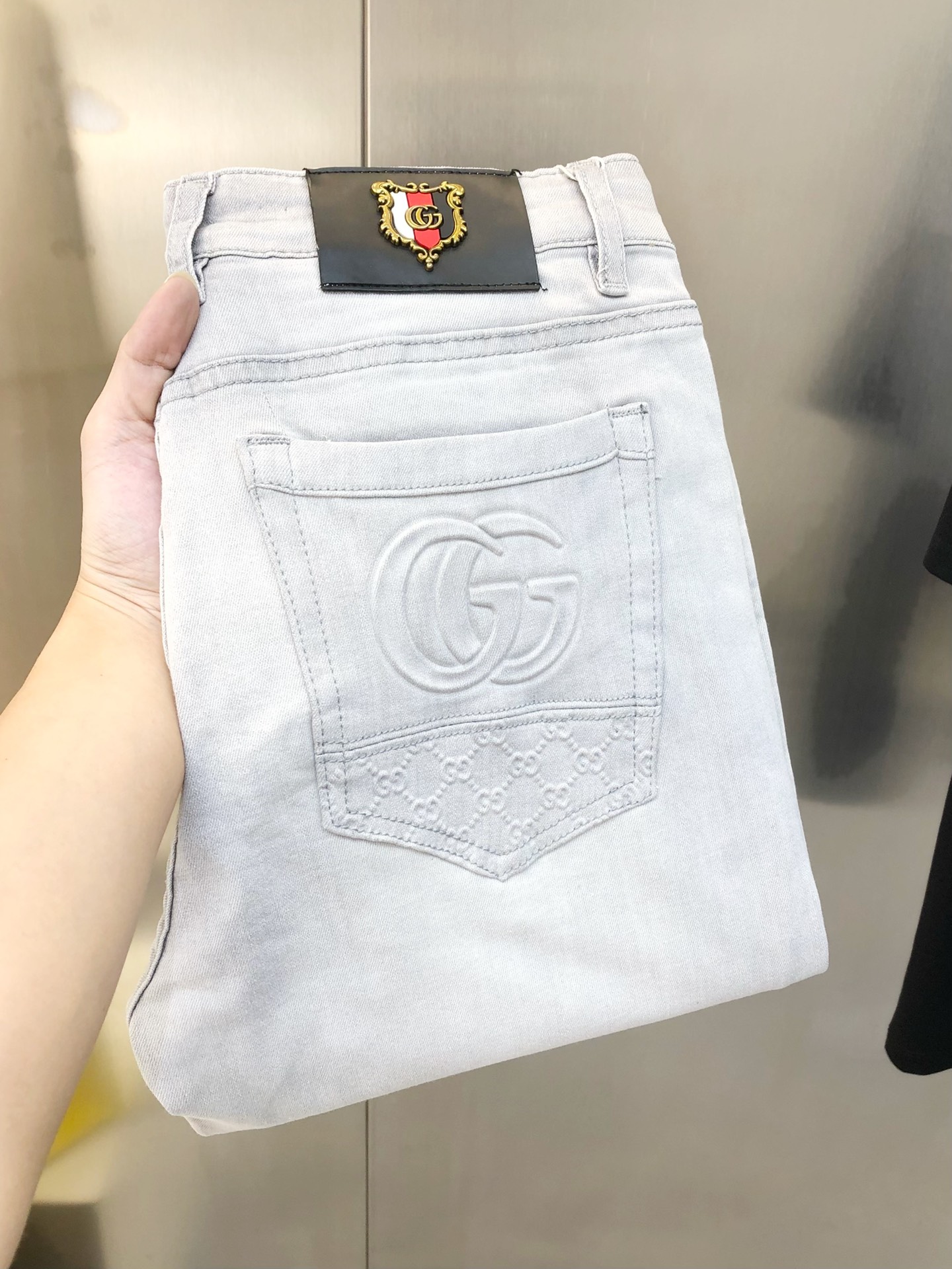 G*cci 古齊獨家專供早秋新款男士修身小腳牛仔褲