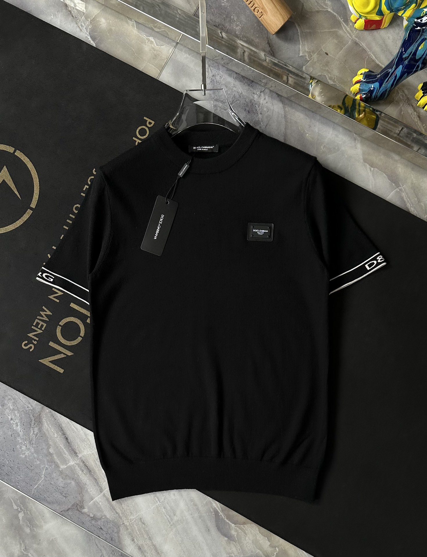 D&G 杜嘉班納 2023ss早秋新款短袖毛衣