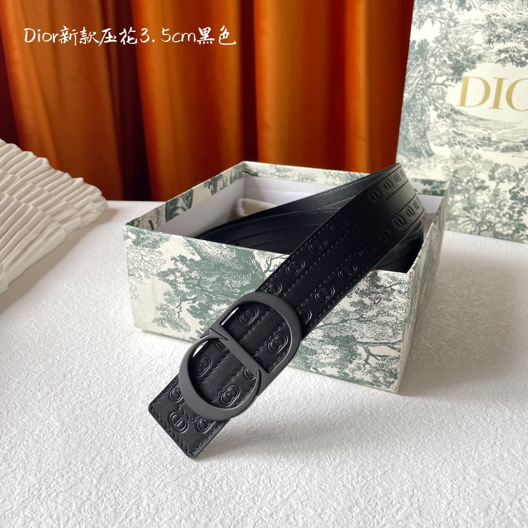 Dior 金屬覆層黃銅腰帶