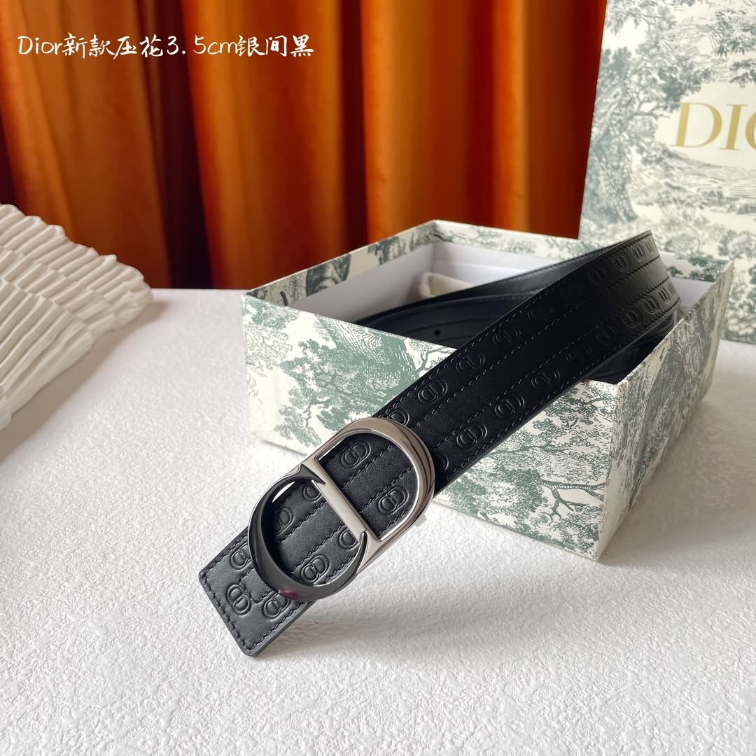 Dior 金屬覆層黃銅腰帶