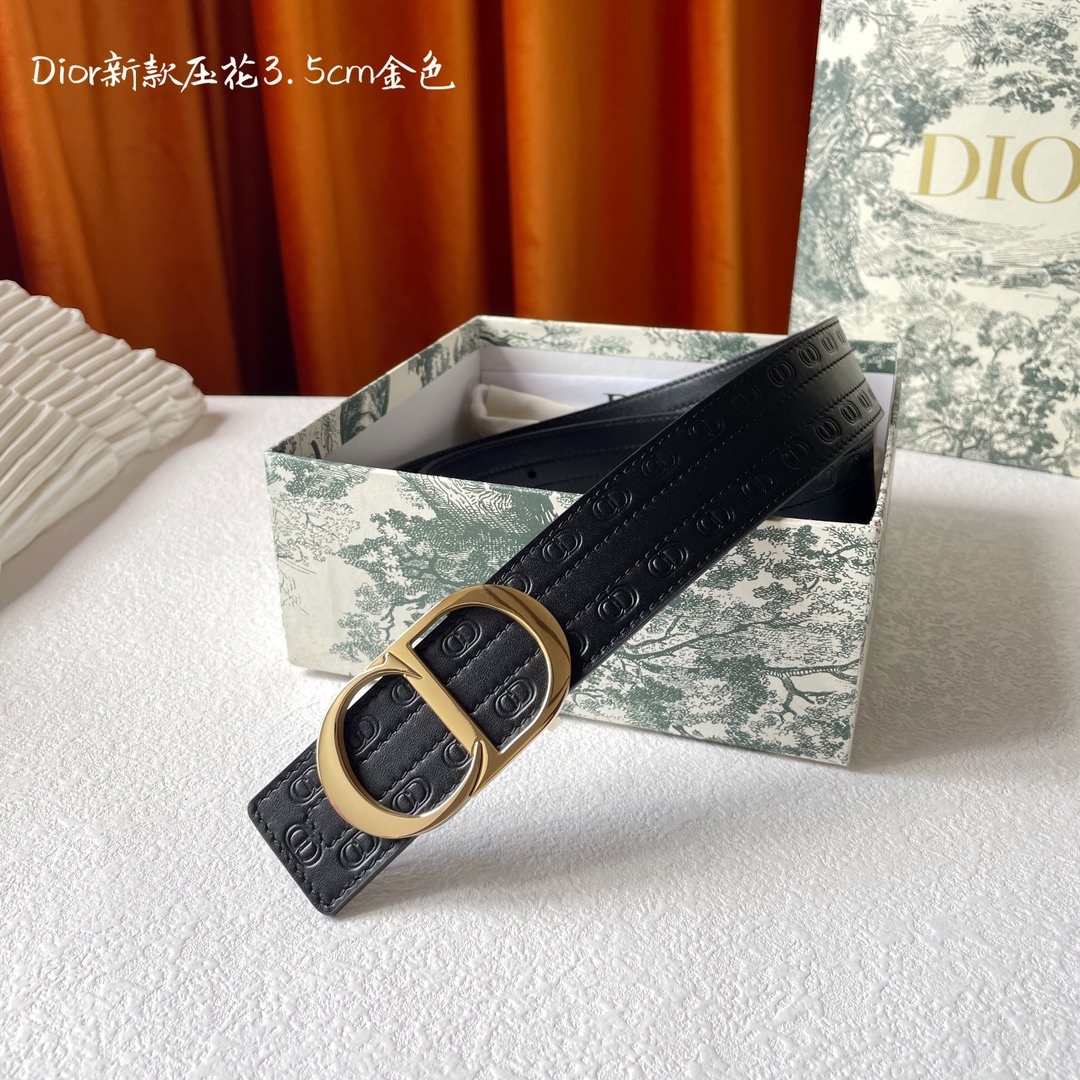 Dior 金屬覆層黃銅腰帶