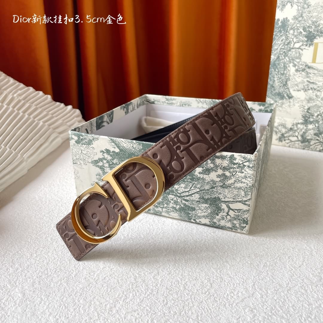 Dior金屬覆層黃銅腰帶