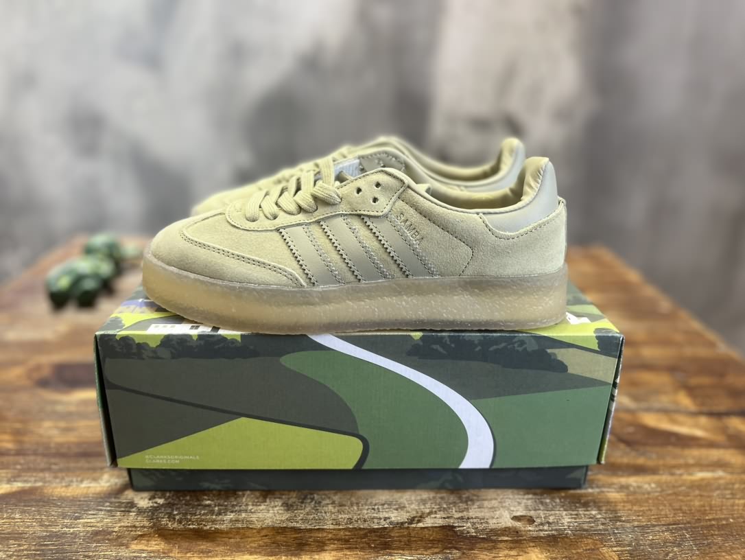 Kith & Clarks & adidas originals Samba 8th Street 低幫板鞋