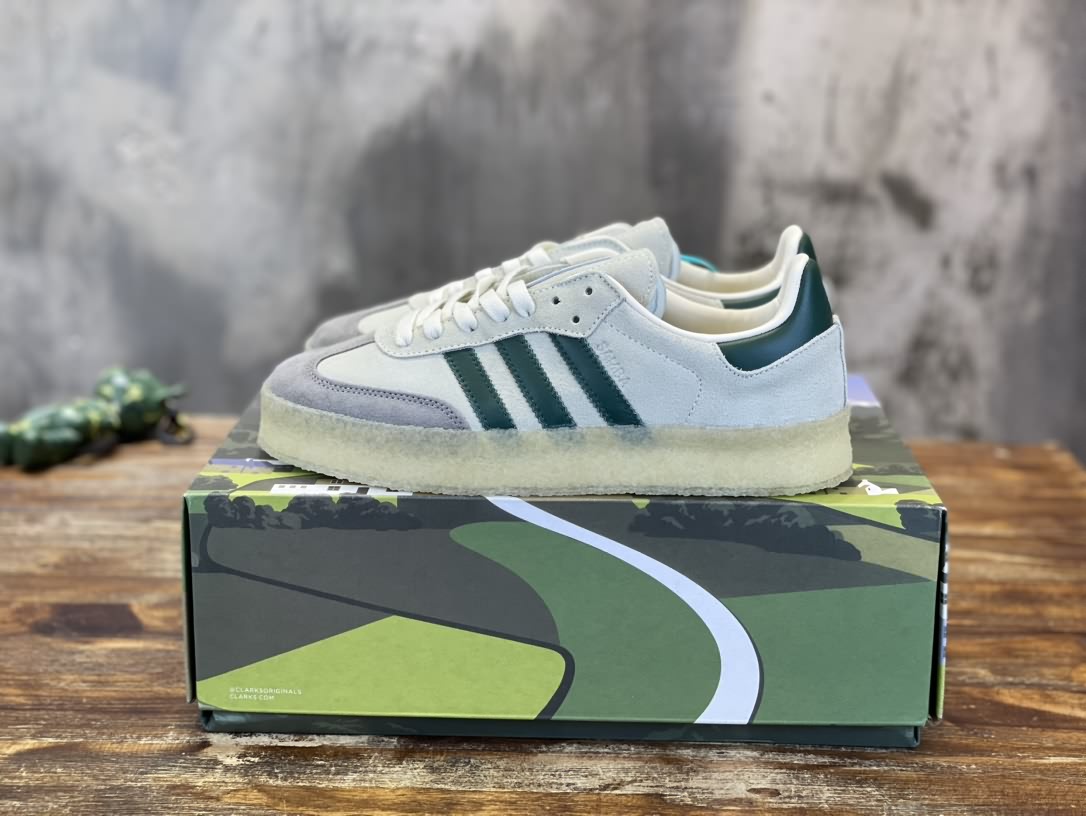 Kith & Clarks & adidas originals Samba 8th Street 低幫板鞋