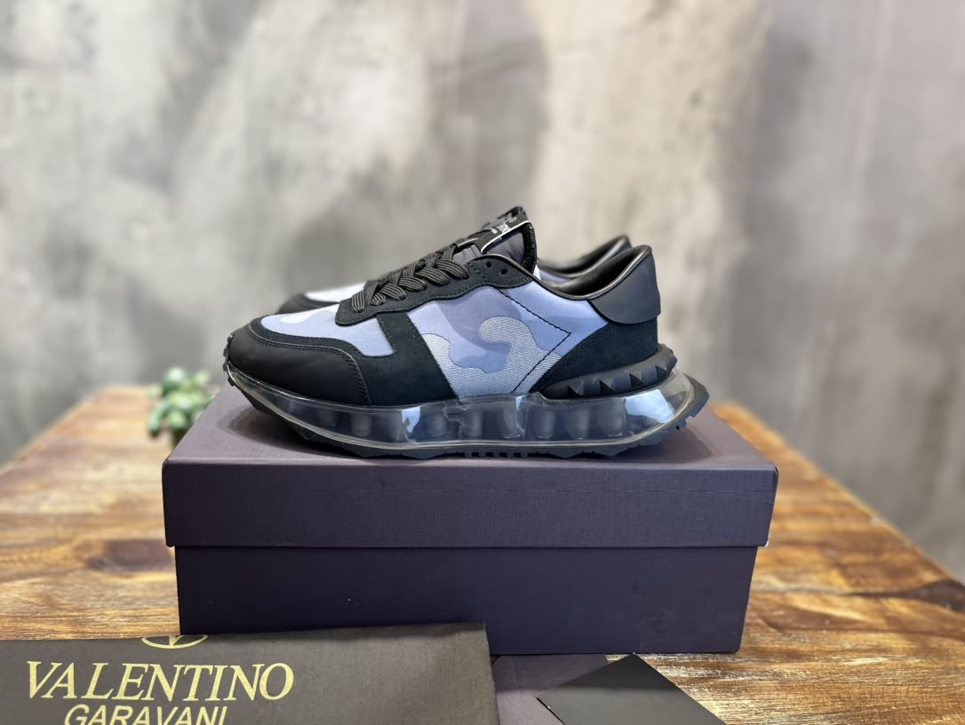 Valentino華倫天奴氣墊Rockrunner Camouflage男士迷彩運動鞋