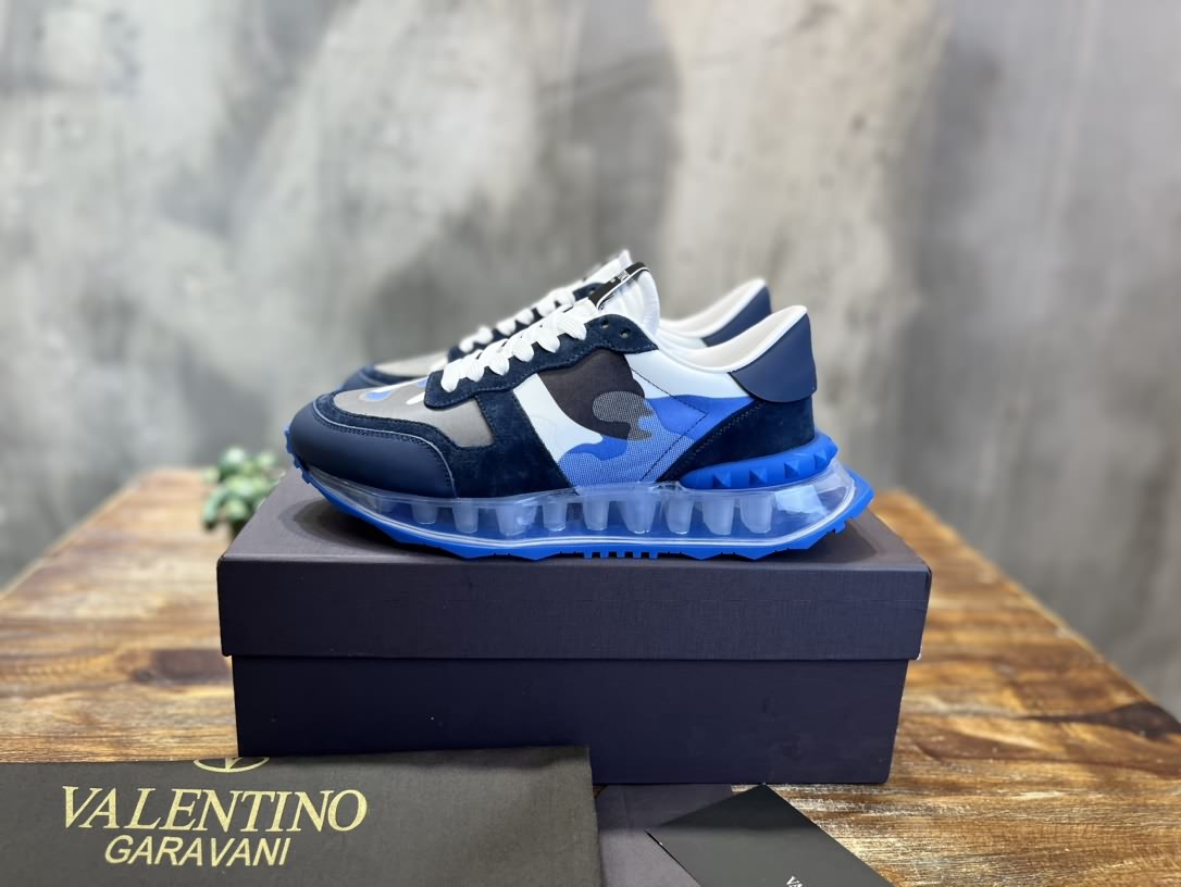 Valentino華倫天奴氣墊Rockrunner Camouflage男士迷彩運動鞋