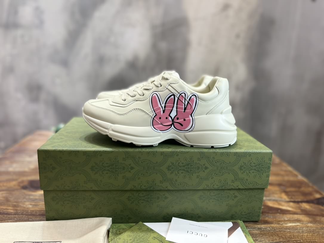 頂級 代購管道版本Gucci Rhyton Vintage Trainer Sneaker