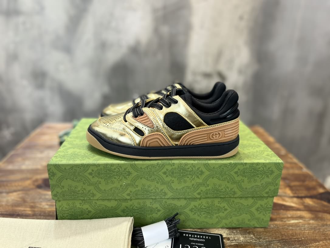 Gucci 古馳Basket高幫情侶款運動 籃球鞋
