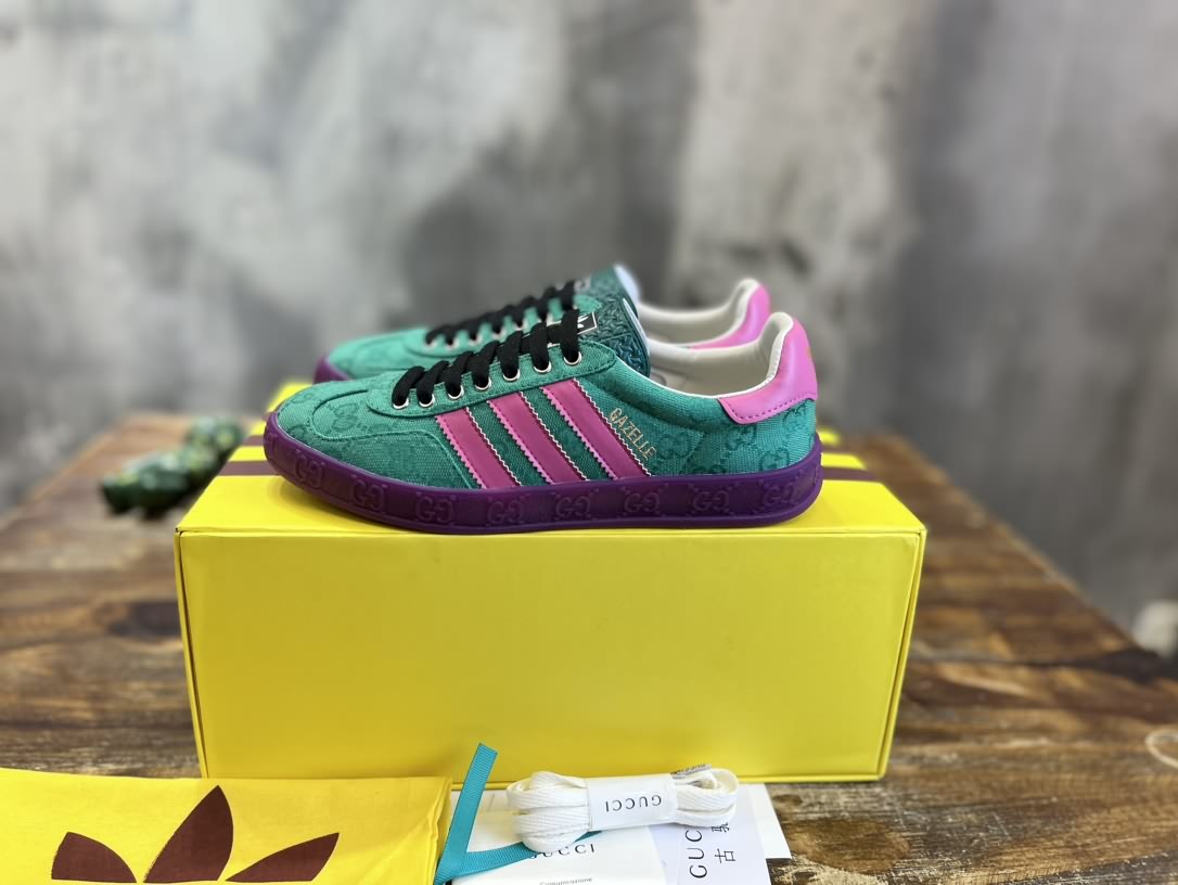 adidas x Gucci聯名款Gazelle運動鞋