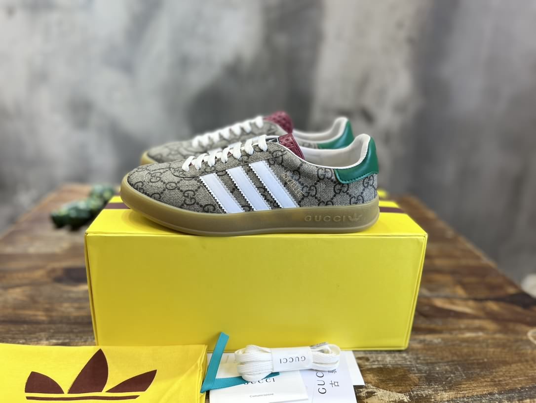 adidas x Gucci聯名款Gazelle運動鞋