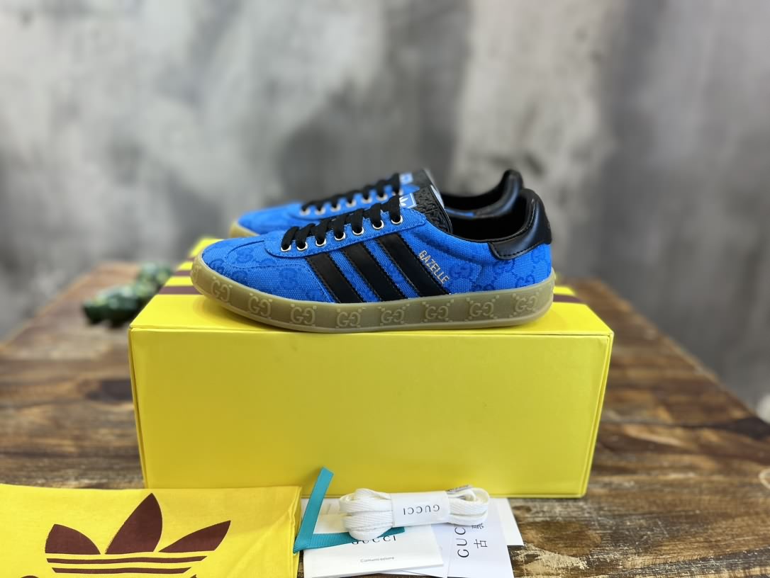 adidas x Gucci聯名款Gazelle運動鞋