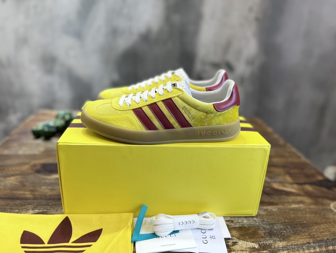 adidas x Gucci聯名款Gazelle運動鞋