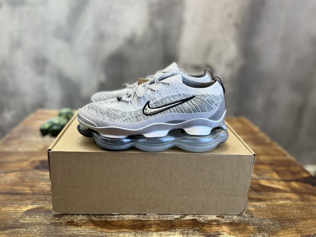 全新耐克Nike Air Max Scorpion Flyknit"Black/Purple"天蠍座系列2022款超級大氣墊系列前衛增高低幫休閒運動慢跑鞋