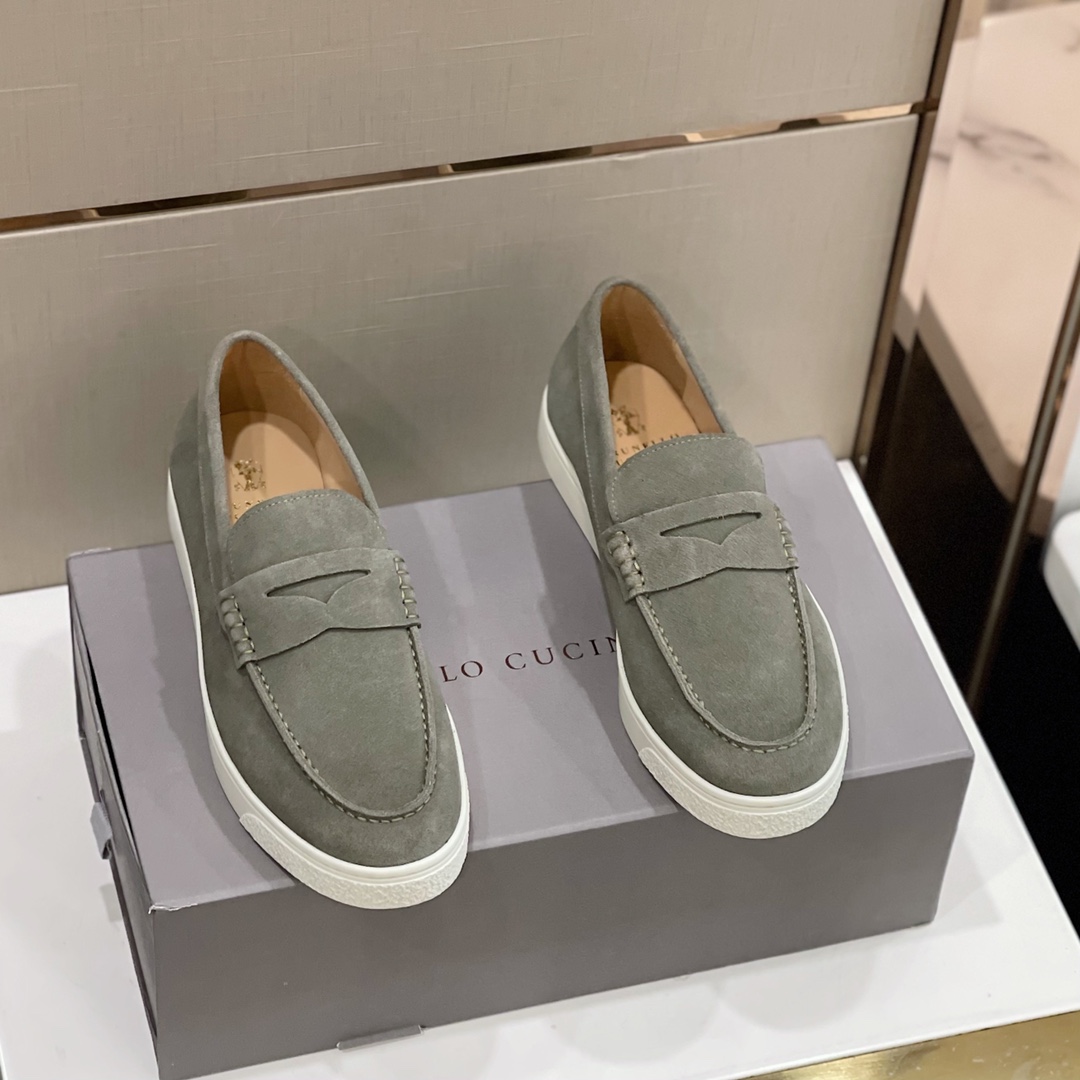 Brunello Cucinelli麂皮男款樂福鞋