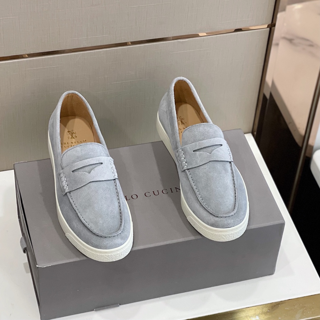 Brunello Cucinelli麂皮男款樂福鞋