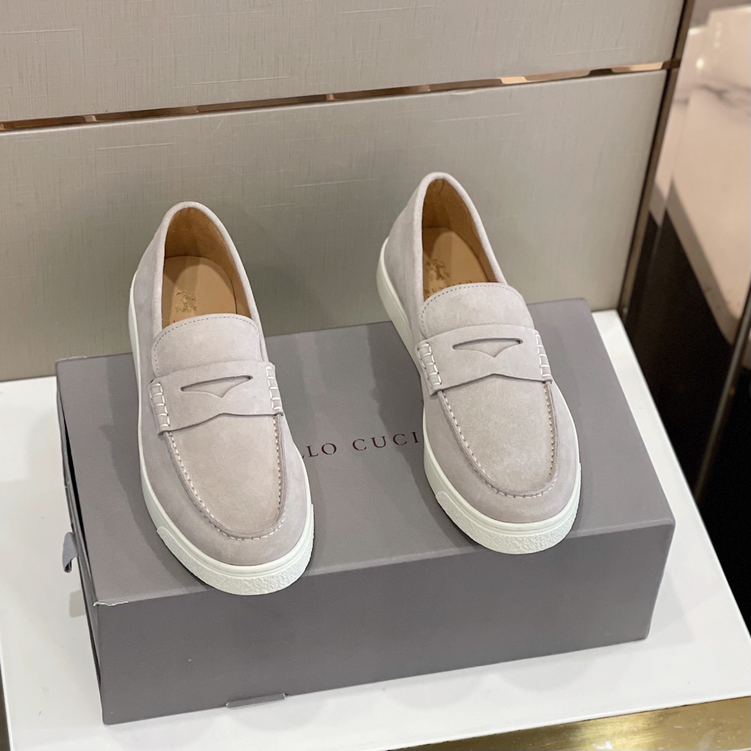 Brunello Cucinelli麂皮男款樂福鞋