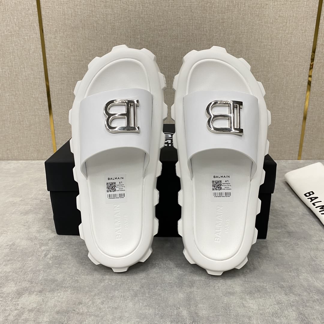 BALMA*N /巴爾-曼新品浮雕徽標拖鞋