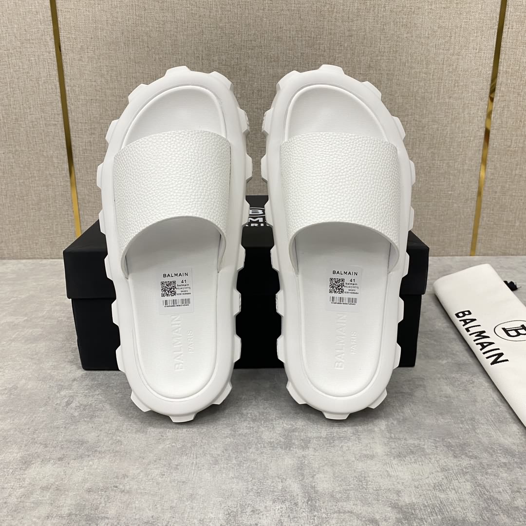 BALMA*N /巴爾-曼新品浮雕徽標拖鞋