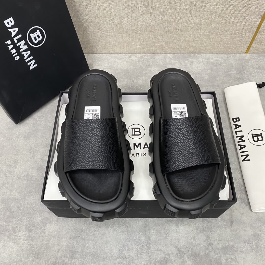BALMA*N /巴爾-曼新品浮雕徽標拖鞋