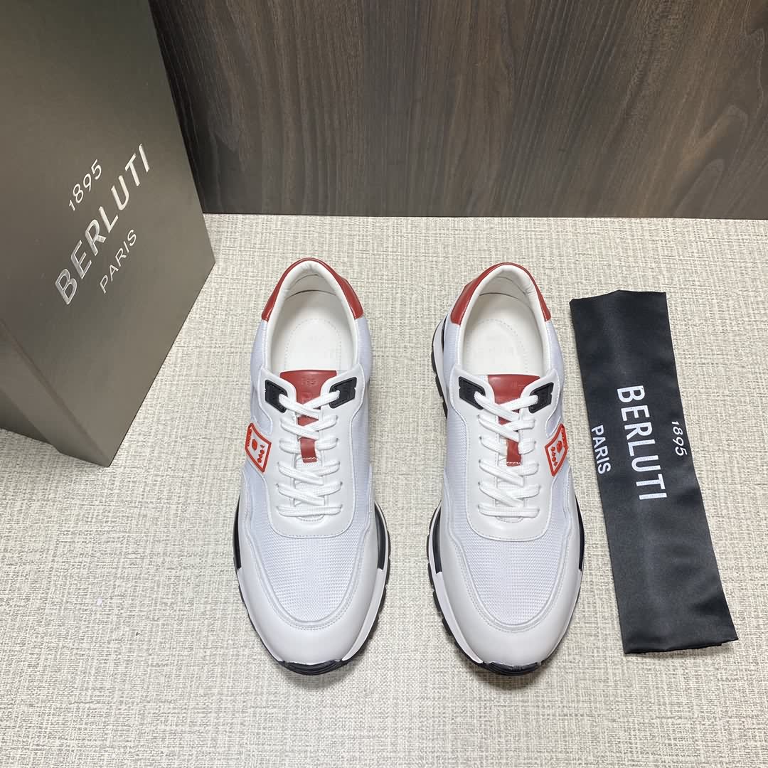Berlut* 布魯提全新系列 Sport Track皮革與尼龍低幫運動鞋