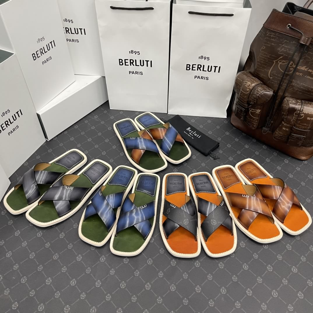 布魯提  Berlut*  Elio拖鞋