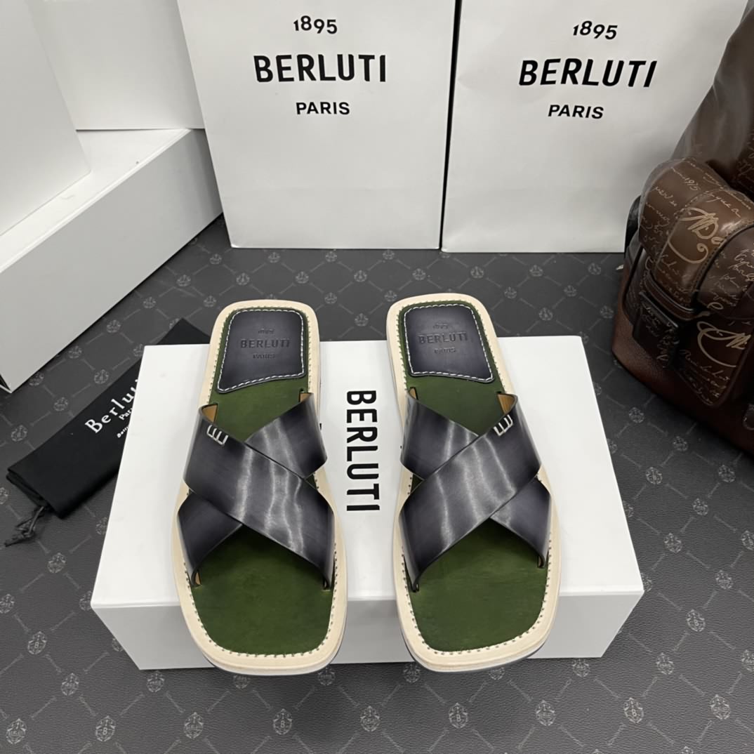 布魯提  Berlut*  Elio拖鞋