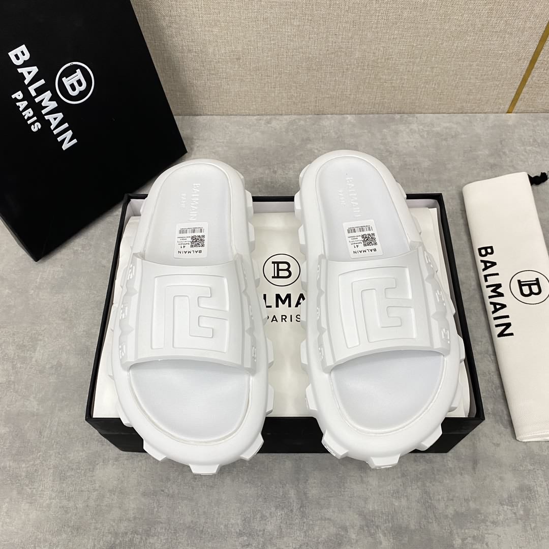 BALMA*N /巴爾-曼新品浮雕徽標拖鞋