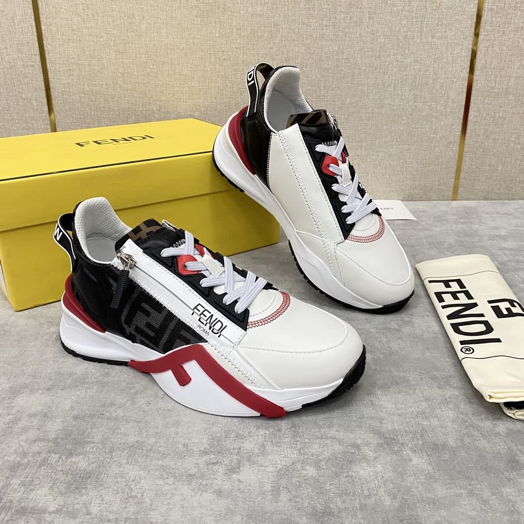 FD  上 FEND* FLOW  拼色低幫一腳蹬運動鞋