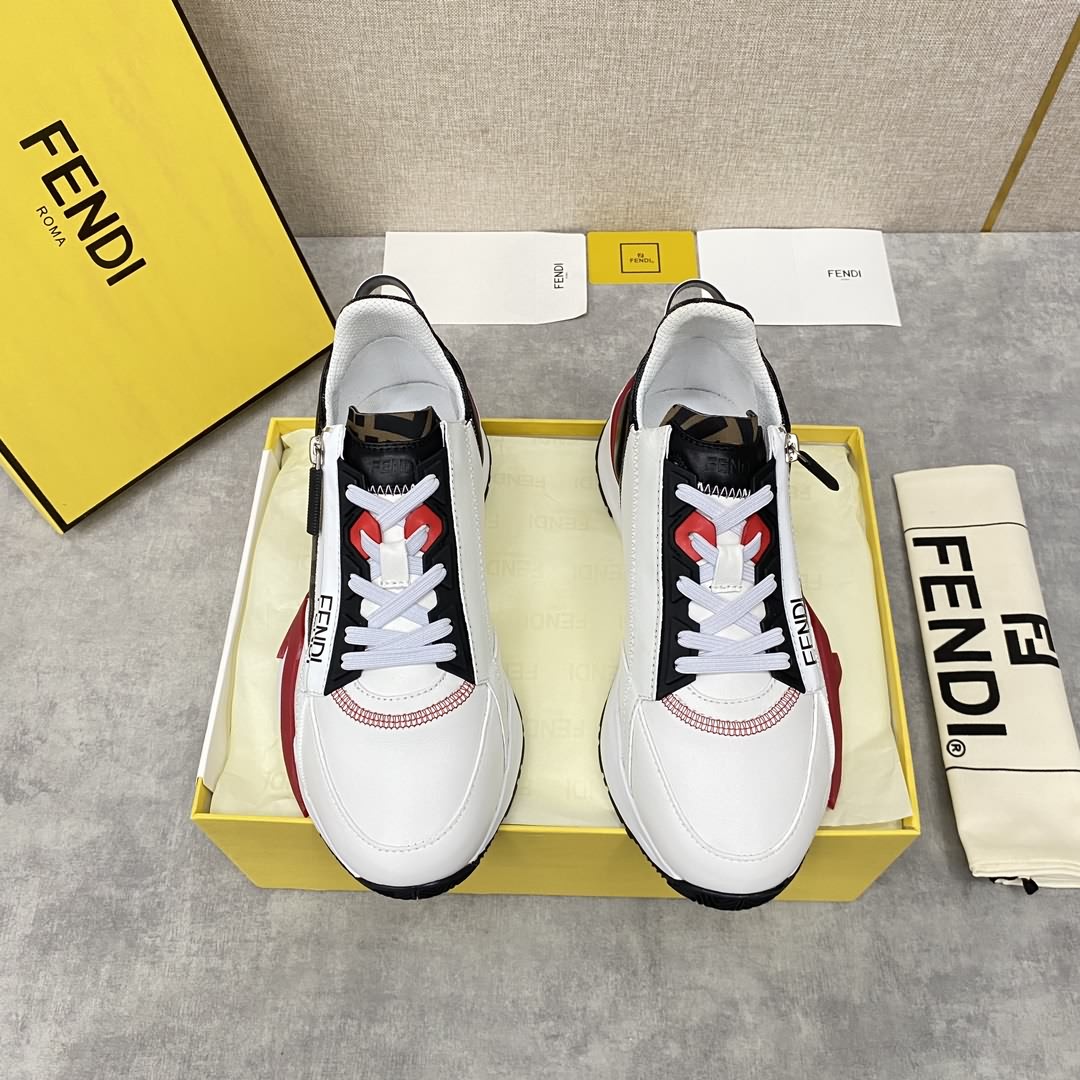 FD  上 FEND* FLOW  拼色低幫一腳蹬運動鞋