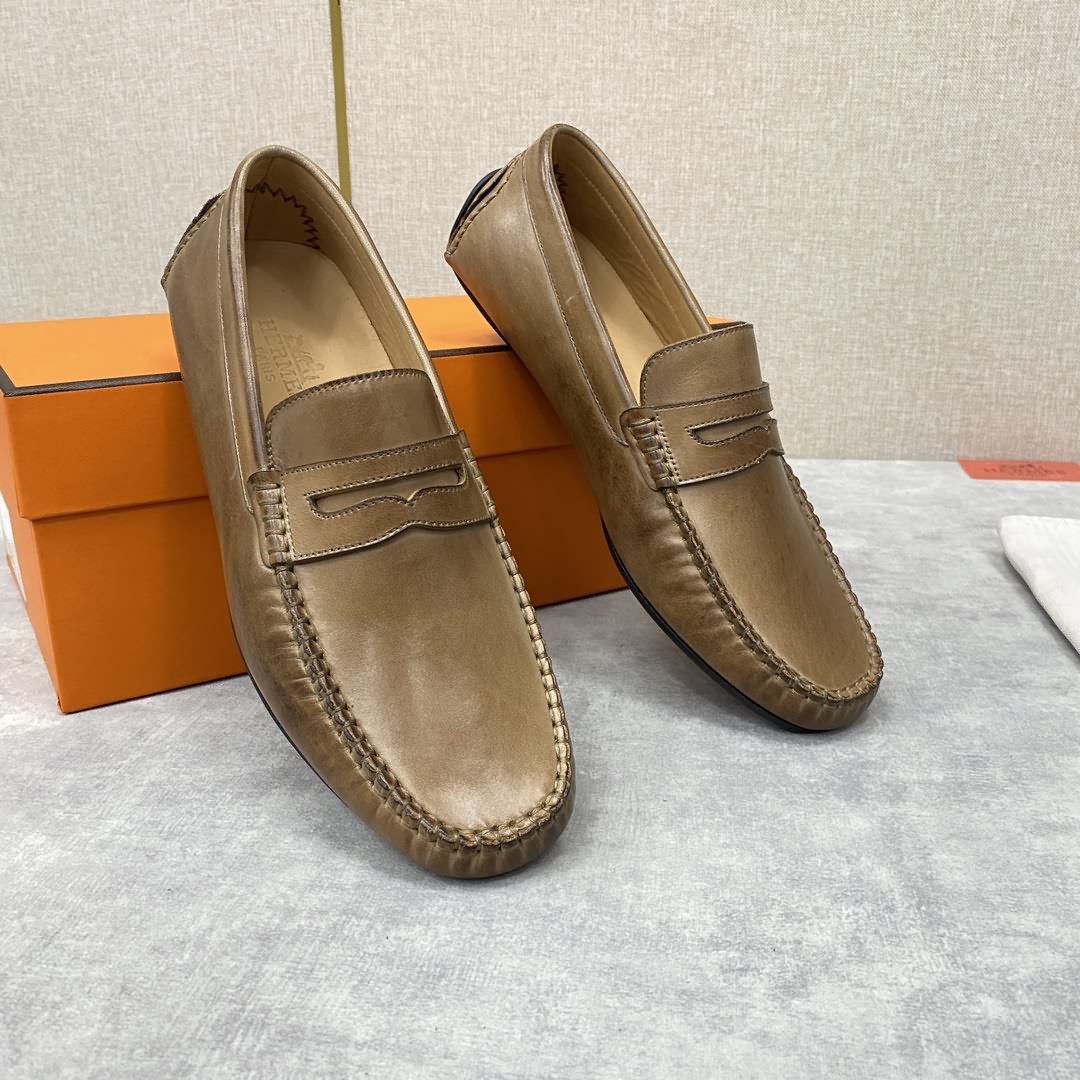 H家  愛馬-仕 Herme*新品樂福鞋