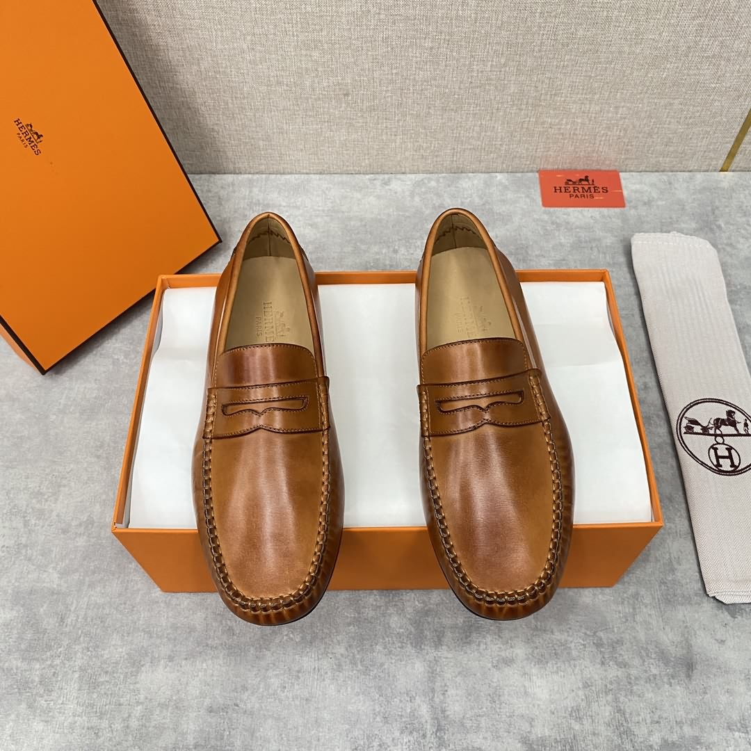 H家  愛馬-仕 Herme*新品樂福鞋