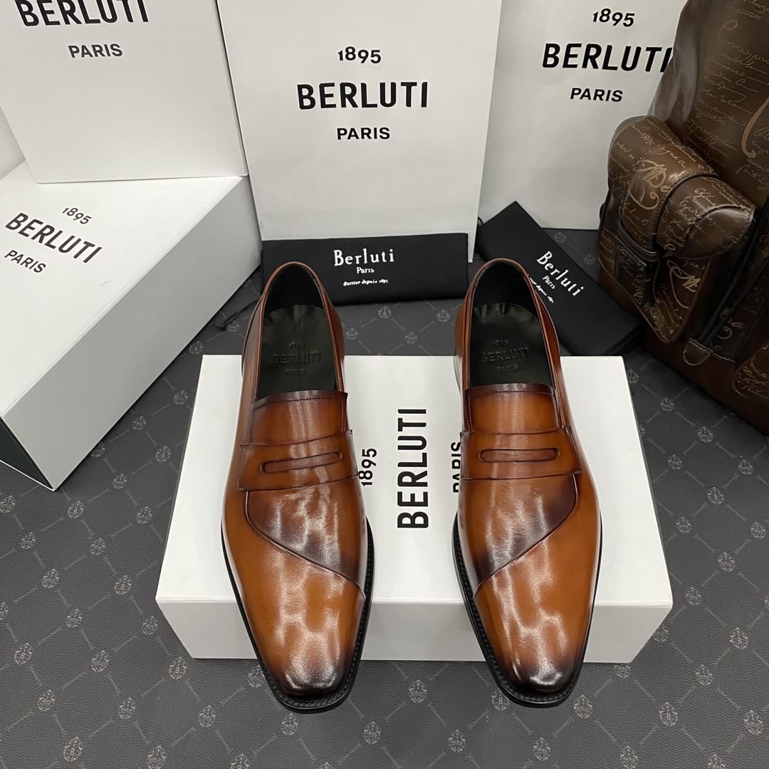 Berlut*/布魯提 手工精品男士正裝皮鞋