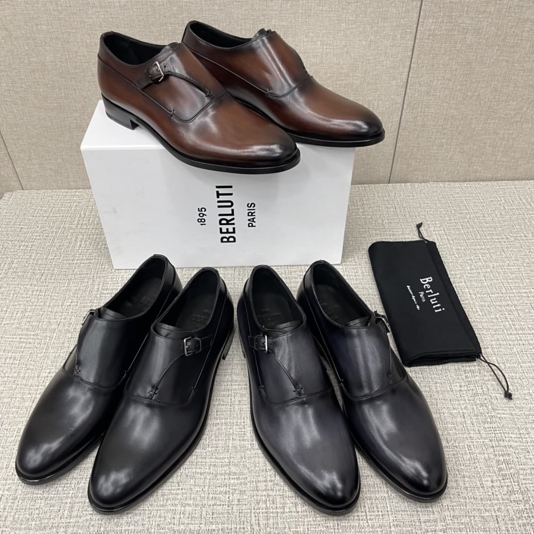 Berlut*/布魯提 手工精品男士正裝皮鞋